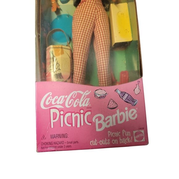 1997 Barbie Doll Coca Cola Picnic Special Edition Mattel #10926 NEW Sealed Box - Picture 5 of 8